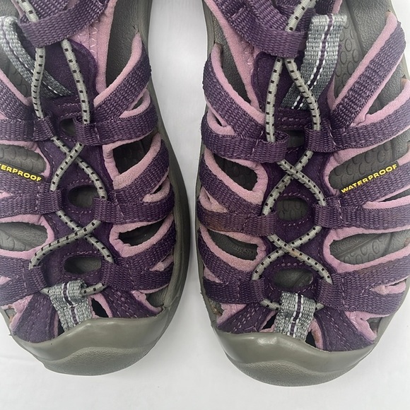 Keen Girls Whisper Sweet Waterproof Sport Sandals Purple Gray Size 2 Beach Hike - Picture 17 of 17